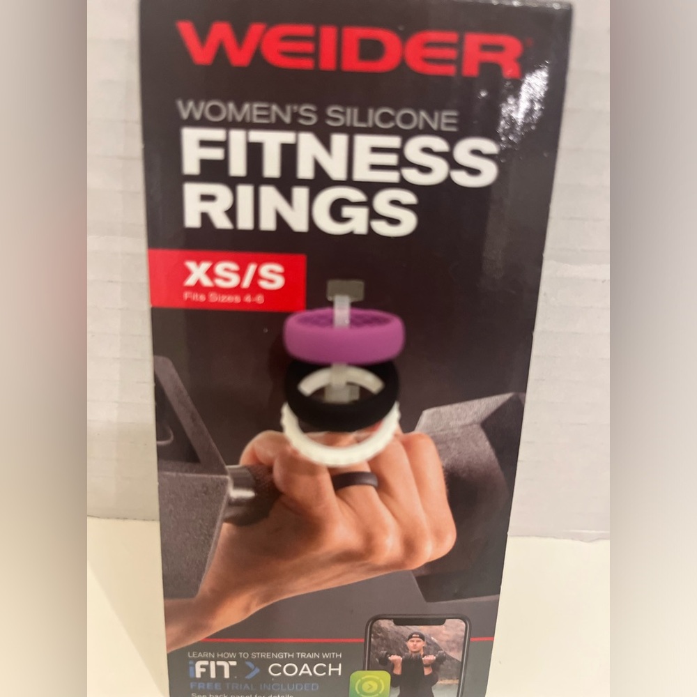 NEW WEIDER WOMEN'S SILICONE FITNESS RINGS- XS-SMALL- SET OF 3